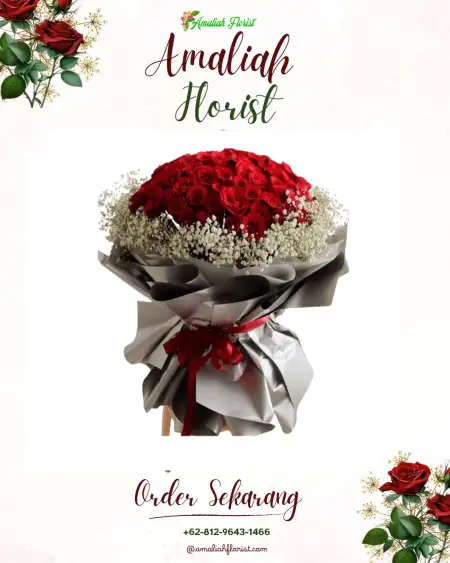 Buket Bunga Air Hitam